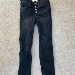Black Abercrombie kids jeans 7/8